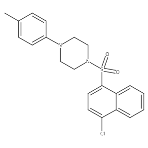 1-(4-Chloronaphthalen-1-yl)sulfonyl-4-(4-methylphenyl)piperazine Structure