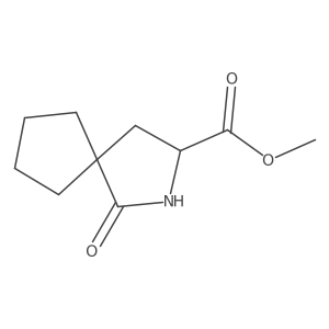 Methyl (S)-1-oxo-2-azaspiro[4.4]nonane-3-carboxylate结构式
