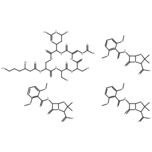 Viomycin 2,6-dimethoxyphenylpenicillinate结构式
