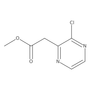 Methyl 2-(3-chloropyrazin-2-yl)acetate结构式
