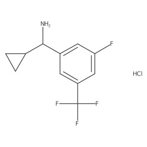 Cyclopropyl(3-fluoro-5-(trifluoromethyl)phenyl)methanamine hydrochloride Structure