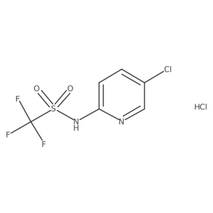N-(5-Chloropyridin-2-yl)-1,1,1-trifluoromethanesulfonamide hydrochloride结构式