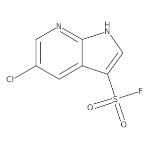 5-chloro-1H-pyrrolo[2,3-b]pyridine-3-sulfonyl fluoride结构式