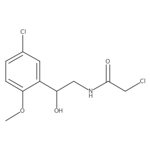 2-Chloro-N-[2-(5-chloro-2-methoxyphenyl)-2-hydroxyethyl]acetamide结构式