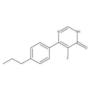 5-Fluoro-6-(4-propylphenyl)-3,4-dihydropyrimidin-4-one结构式