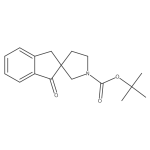 Tert-butyl 3-oxospiro[1H-indene-2,3'-pyrrolidine]-1'-carboxylate Structure