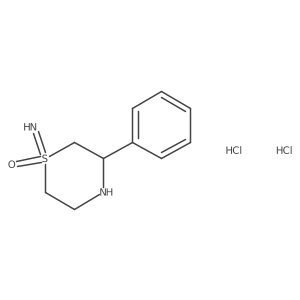 1-Imino-3-phenyl-1,4-thiazinane 1-oxide;dihydrochloride结构式