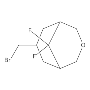 7-(Bromomethyl)-9,9-difluoro-3-oxabicyclo[3.3.1]nonane结构式