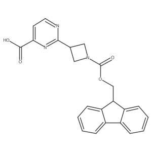 2-(1-{[(9H-fluoren-9-yl)methoxy]carbonyl}azetidin-3-yl)pyrimidine-4-carboxylic acid Structure