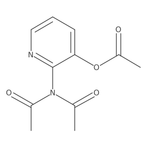 [2-(Diacetylamino)pyridin-3-yl] acetate Structure