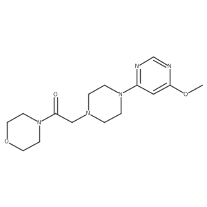 2-[4-(6-Methoxypyrimidin-4-yl)piperazin-1-yl]-1-(morpholin-4-yl)ethan-1-one Structure