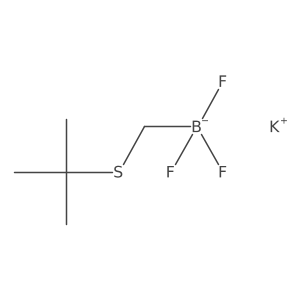Potassium ((tert-butylthio)methyl)trifluoroborate结构式