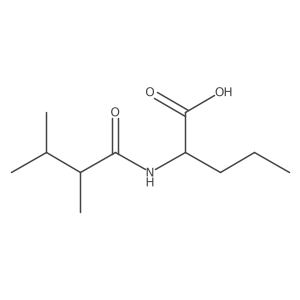 (2R)-2-(2,3-dimethylbutanamido)pentanoic acid结构式