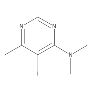 5-iodo-N,N,6-trimethylpyrimidin-4-amine Structure