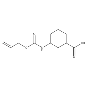 (1R,3S)-3-{[(prop-2-en-1-yloxy)carbonyl]amino}cyclohexane-1-carboxylic acid结构式