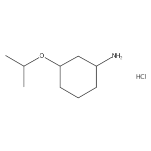 3-(1-Methylethoxy)cyclohexanamine Hydrochloride结构式