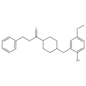 Benzyl 4-[(2-hydroxy-5-methoxyphenyl)methyl]piperidine-1-carboxylate Structure