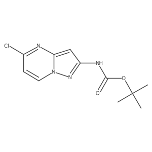 tert-butyl N-{5-chloropyrazolo[1,5-a]pyrimidin-2-yl}carbamate结构式