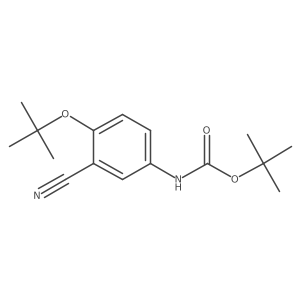 tert-butyl N-[4-(tert-butoxy)-3-cyanophenyl]carbamate结构式