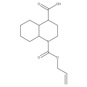 1-[(Prop-2-en-1-yloxy)carbonyl]-decahydroquinoline-4-carboxylic acid结构式