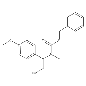 benzyl N-[2-hydroxy-1-(4-methoxyphenyl)ethyl]-N-methylcarbamate Structure