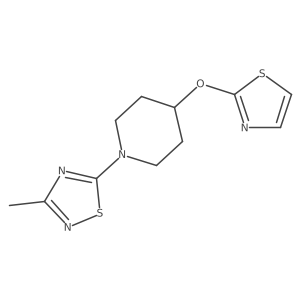 1-(3-Methyl-1,2,4-thiadiazol-5-yl)-4-(1,3-thiazol-2-yloxy)piperidine结构式