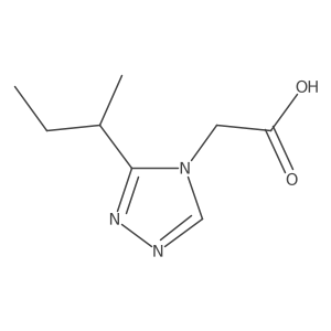 2-[3-(butan-2-yl)-4H-1,2,4-triazol-4-yl]acetic acid Structure