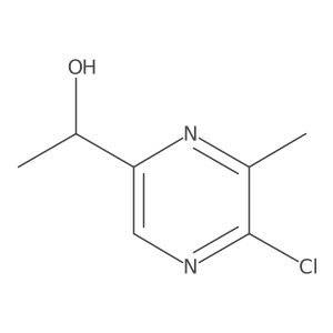 1-(5-Chloro-6-methylpyrazin-2-YL)ethan-1-OL结构式