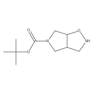 tert-Butyl (3aR,6aS)-hexahydro-5H-pyrrolo[3,4-d]isoxazole-5-carboxylate Structure