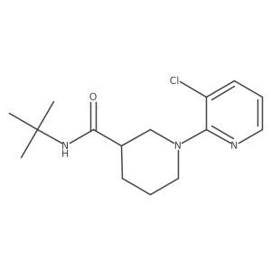 N-tert-butyl-1-(3-chloropyridin-2-yl)piperidine-3-carboxamide Structure