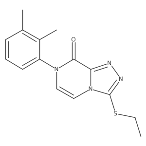 7-(2,3-dimethylphenyl)-3-(ethylsulfanyl)-7H,8H-[1,2,4]triazolo[4,3-a]pyrazin-8-one结构式