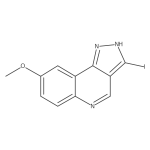 COc1ccc2ncc3c(I)[nH]nc3c2c1结构式