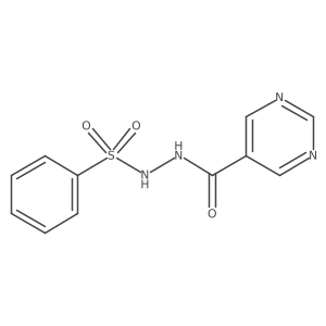 5-Pyrimidinecarboxylic acid,2-(phenylsulfonyl)hydrazide结构式
