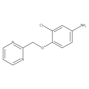 3-chloro-4-(pyrimidin-2-ylmethoxy)aniline结构式