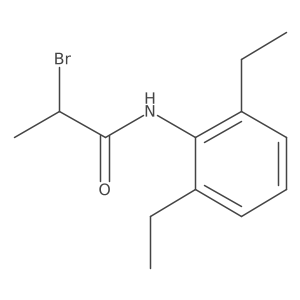 2-bromo-N-(2,6-diethylphenyl)propanamide Structure