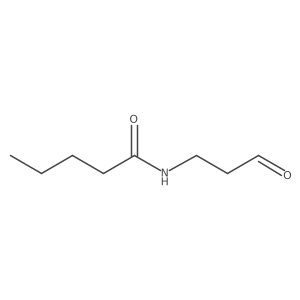 N-(3-oxopropyl)pentanamide结构式