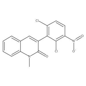 2(1h)-Quinolinone,3-(2,6-dichloro-3-nitrophenyl)-1-methyl- Structure