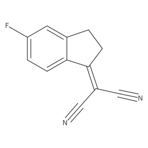 2-(5-Fluoro-2,3-dihydro-1H-inden-1-ylidene)malononitrile Structure