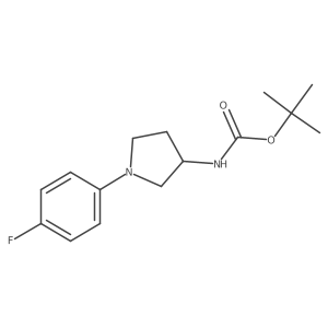 Tert-butyl (1-(4-fluorophenyl)pyrrolidin-3-yl)carbamate Structure