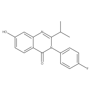 3-(4-Fluorophenyl)-7-hydroxy-2-isopropylquinazolin-4(3H)-one Structure
