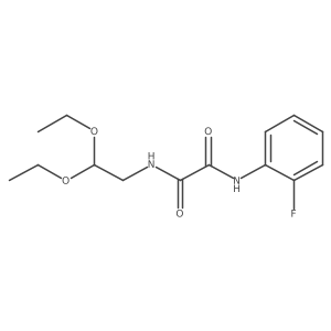 N1-(2,2-diethoxyethyl)-N2-(2-fluorophenyl)oxalamide Structure