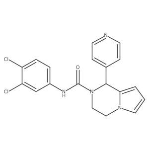N-(3,4-dichlorophenyl)-1-(pyridin-4-yl)-3,4-dihydropyrrolo[1,2-a]pyrazine-2(1H)-carboxamide结构式