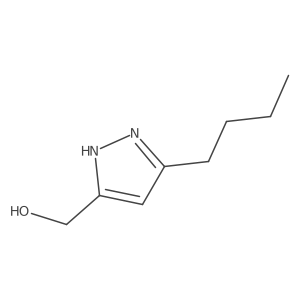 (5-Butyl-1H-pyrazol-3-yl)methanol结构式