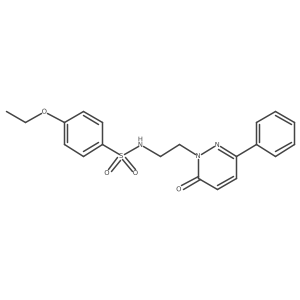 4-ethoxy-N-(2-(6-oxo-3-phenylpyridazin-1(6H)-yl)ethyl)benzenesulfonamide结构式