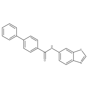 N-(benzo[d]thiazol-6-yl)-[1,1'-biphenyl]-4-carboxamide结构式