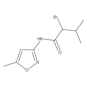 2-bromo-3-methyl-N-(5-methyl-1,2-oxazol-3-yl)butanamide结构式