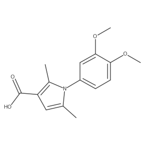 1-(3,4-dimethoxyphenyl)-2,5-dimethyl-1H-pyrrole-3-carboxylic acid Structure