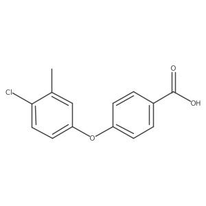 4-(4-Chloro-3-methylphenoxy)benzoic acid结构式