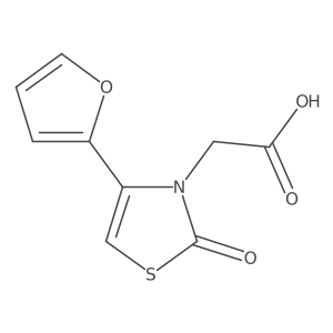 4-(2-Furanyl)-2-oxo-3(2H)-thiazoleacetic acid结构式