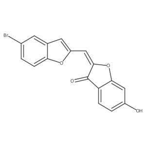(2Z)-2-[(5-bromo-1-benzofuran-2-yl)methylidene]-6-hydroxy-1-benzofuran-3(2H)-one Structure